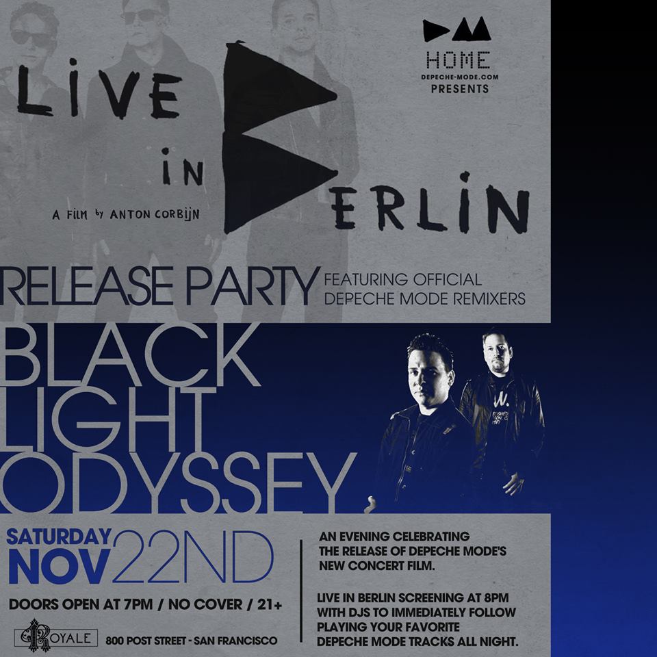 live in berlin release party with black light odyssey san francsico odyssey flyer