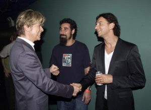 David Bowie, Serj Tankian of System of a Down, and Dave Gahan of Depeche Mode (Photo by KMazur/WireImage)